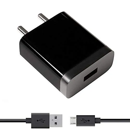 Poco C3 Fast 10W Mobile Charger 2 Amp With Data Cable Black