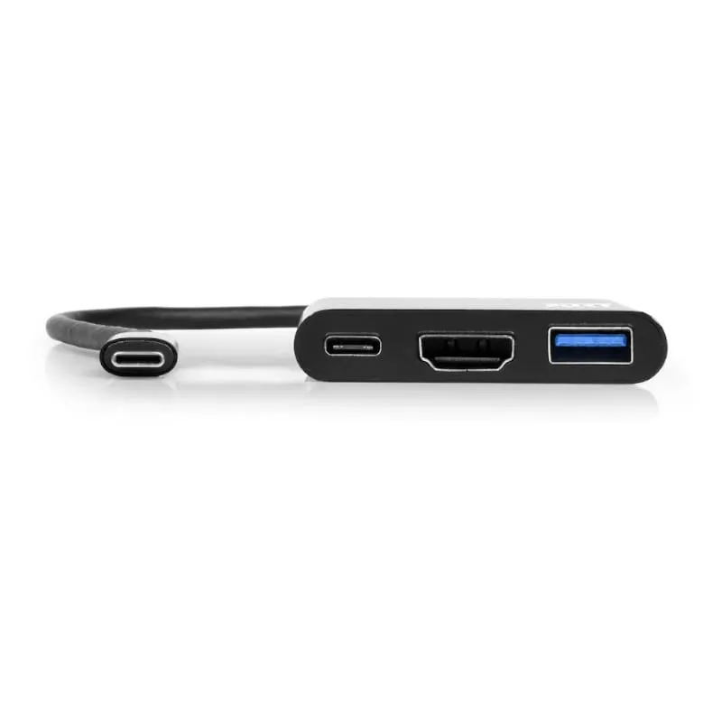 Port Usb Type-C To 1 X Hdmi|1 X Usb3.0|1 X Type-C 60W Pd Dock - Black