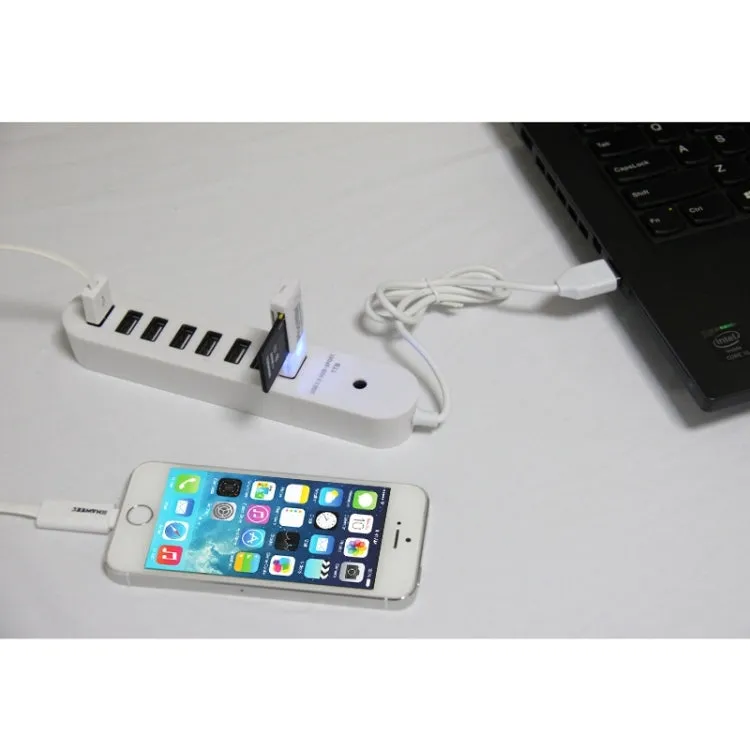 Portable 8-Port USB 2.0 Hub with 50cm Cable Length