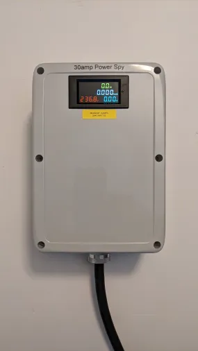 Power Spy™ #16 30A 120v power monitor - NEMA TT-30 to single TT-30 outlet with kWh meter