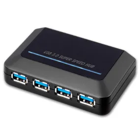 Powered 4-Port Super Speed USB 3.0 Hub