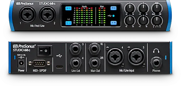 PreSonus Studio 68c 6x6 192 kHz USB-C Audio Interface