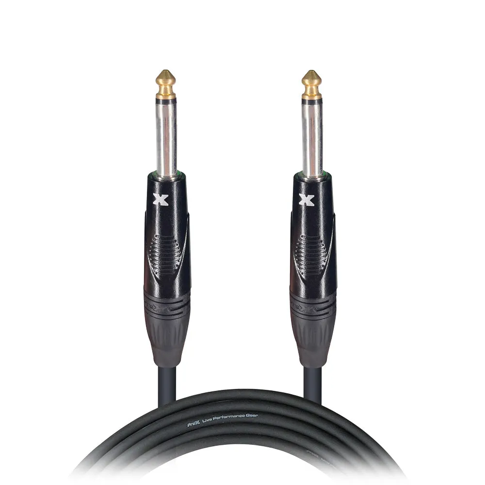 ProX XC-PP10 10' Ft. Unbalanced 1/4" TS-M to 1/4" TS-M High Performance Pro Audio Instrument Guitar Cable