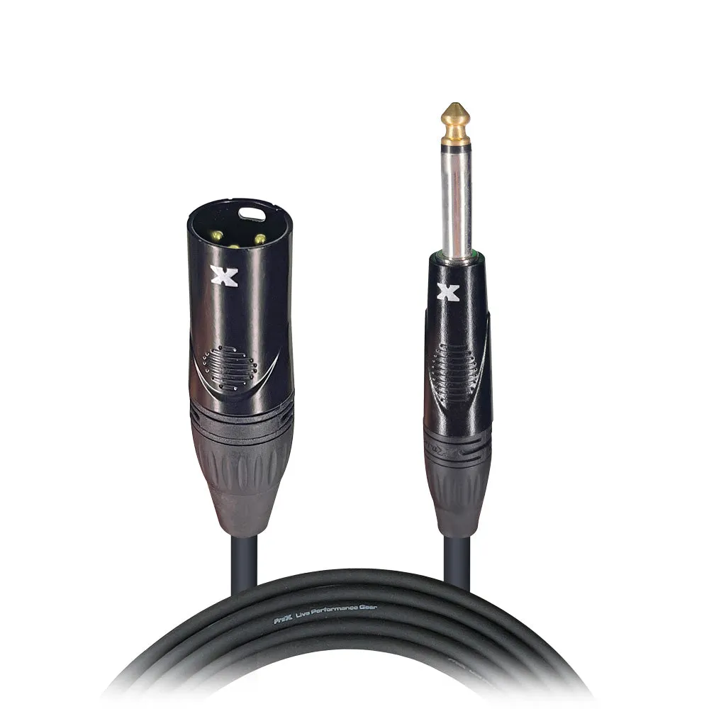 ProX XC-PXM05 5 Ft. Unbalanced 1/4" TS to XLR3-M High Performance Audio Cable