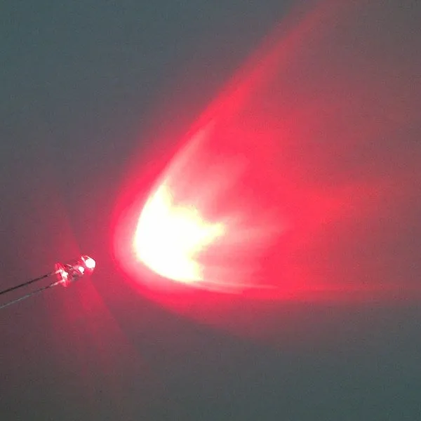 Red 5mm Water Clear LED - 30deg - 9500mCd