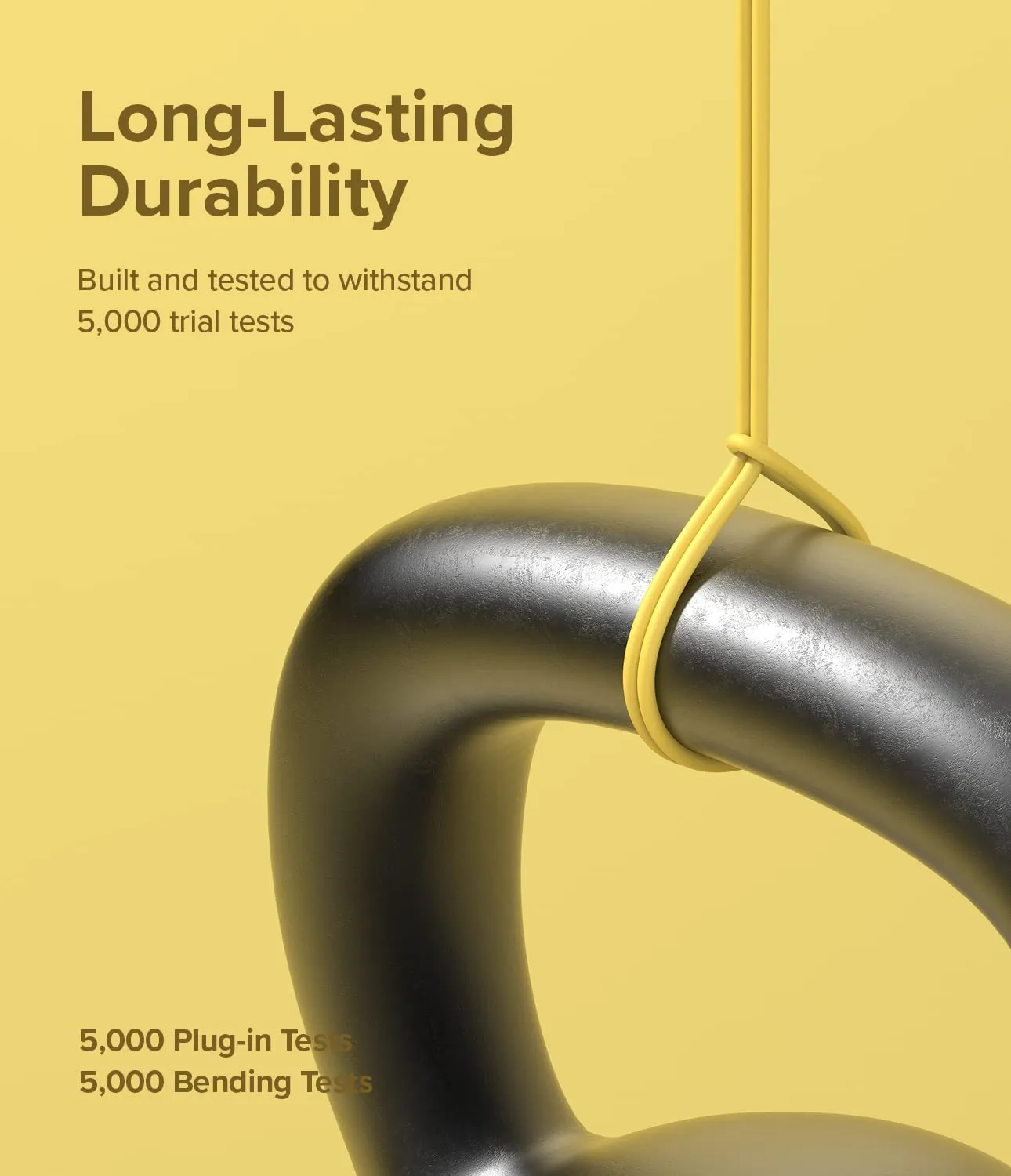 Ringke Fast Charging Pastel Cable USB Type-C to Type-C - Yellow (2m)