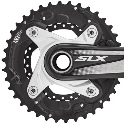 Shim C/Ring,Slx,M675,10Spd,26T Blk,Alloy,Dbl,26T-Ak,64 Bcd Slx M675 10-Speed Chainring Shimano Chainrings