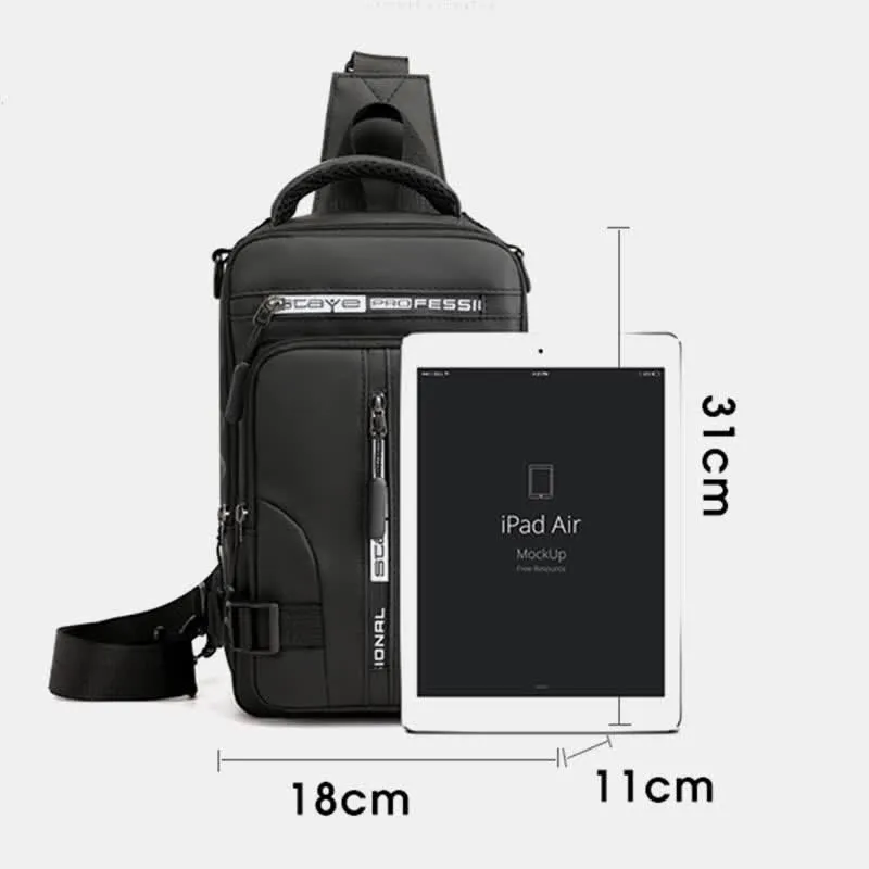 Sling Chest Bag for Men Backpack Casual Daypack with Crossbody Strap