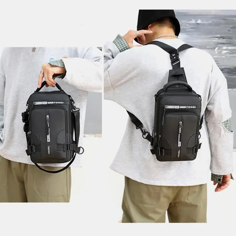 Sling Chest Bag for Men Backpack Casual Daypack with Crossbody Strap