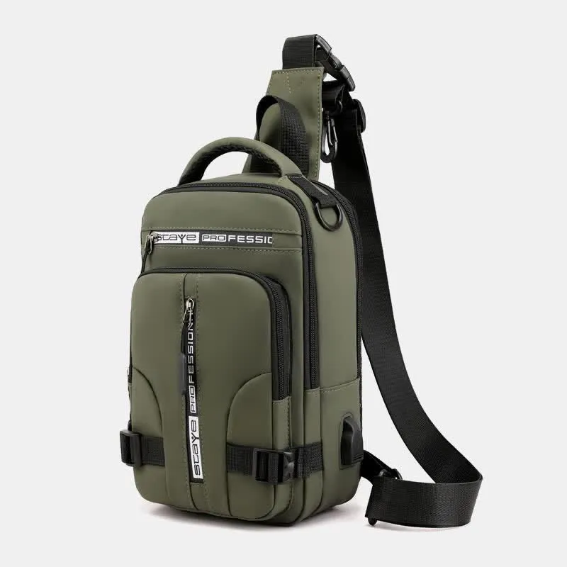 Sling Chest Bag for Men Backpack Casual Daypack with Crossbody Strap