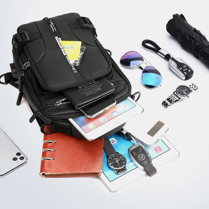 Sling Chest Bag for Men Backpack Casual Daypack with Crossbody Strap