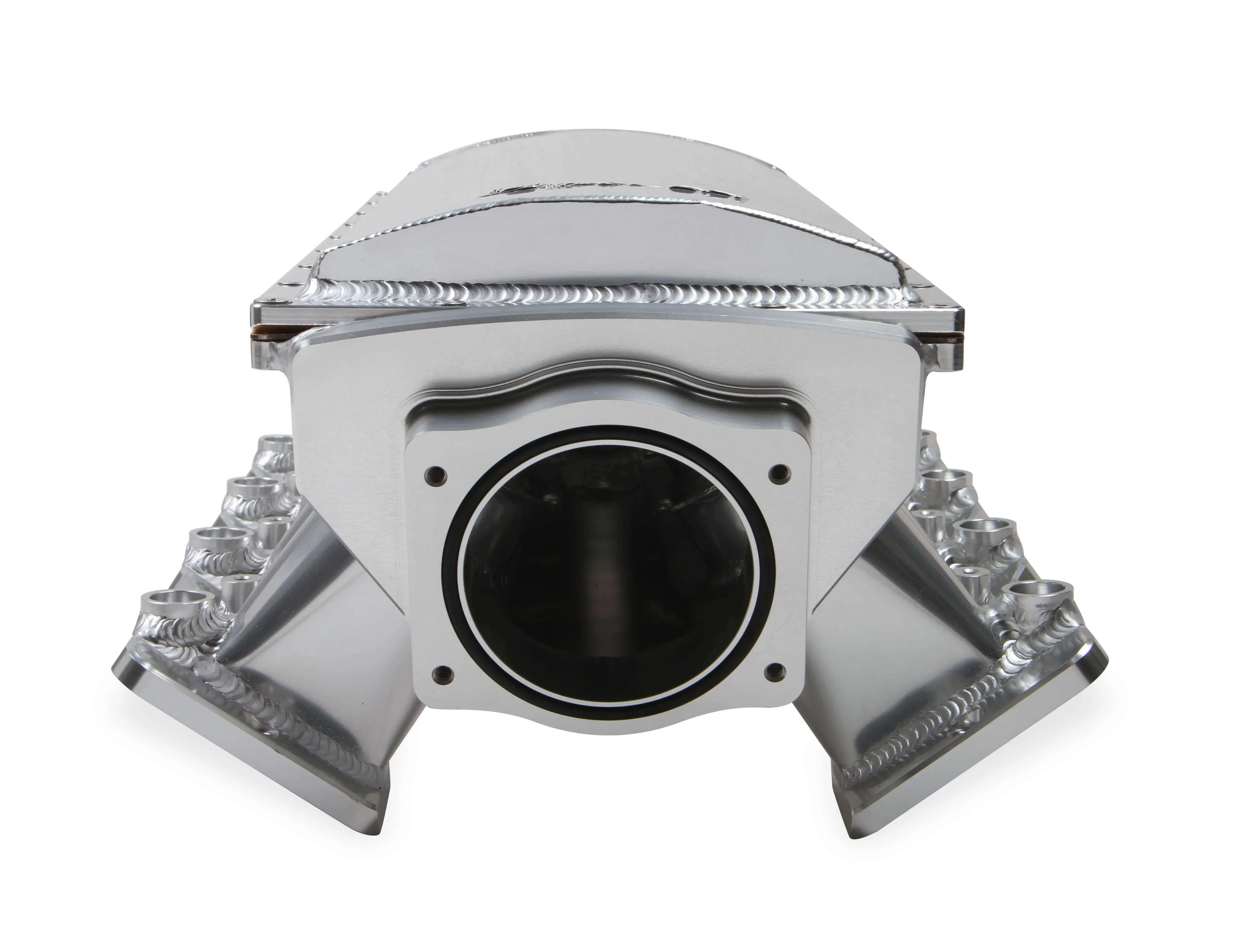 SNIPER EFI FABRICATED RACE SERIES INTAKE MANIFOLD - GM LS3-L92 - 90MM - POLISHED SILVER