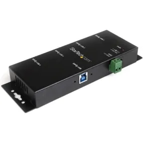 StarTech.com 4 Port Industrial USB 3.0 Hub - 5Gbps - Mountable - Rugged USB Hub - USB 3.0 Type B - External - 4 USB Port(s) - 4 USB 3.0 Port(s) - PC - TAA Compliant