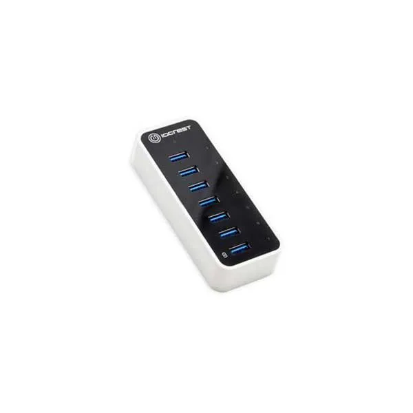 SYBA SY-HUB20152 IOCrest Super Speed 7-Port USB 3.0 Hub with AC Power Adapter