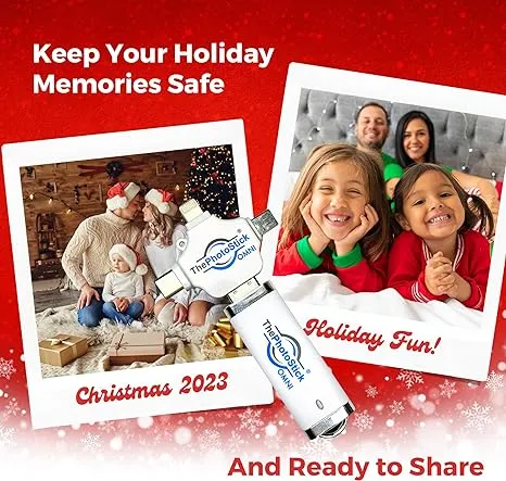 ThePhotoStick® Omni: Easy Photo & Video Backup (128GB)