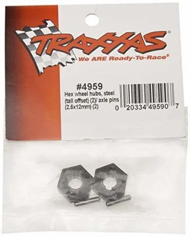 Traxxas 4959 Hex wheel hubs (tall offset 14x7.5mm) (2) axle pins (2.5x12mm) (2)