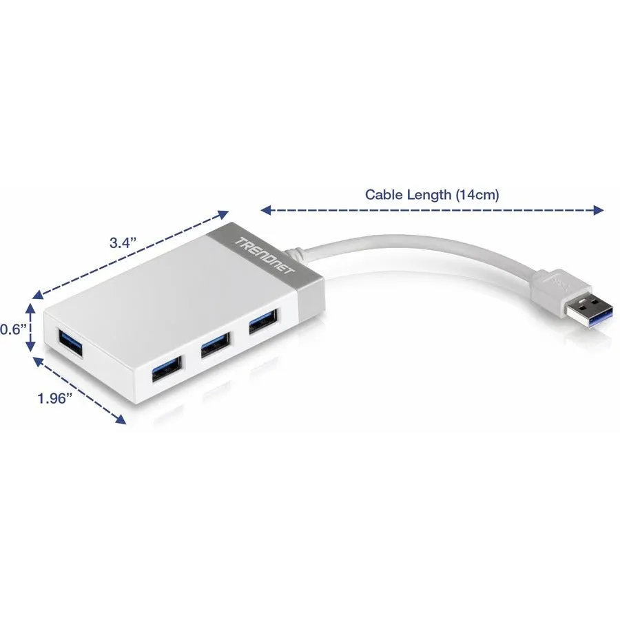 TRENDnet TU3-H4E 4-Port USB 3.0 Mini Hub