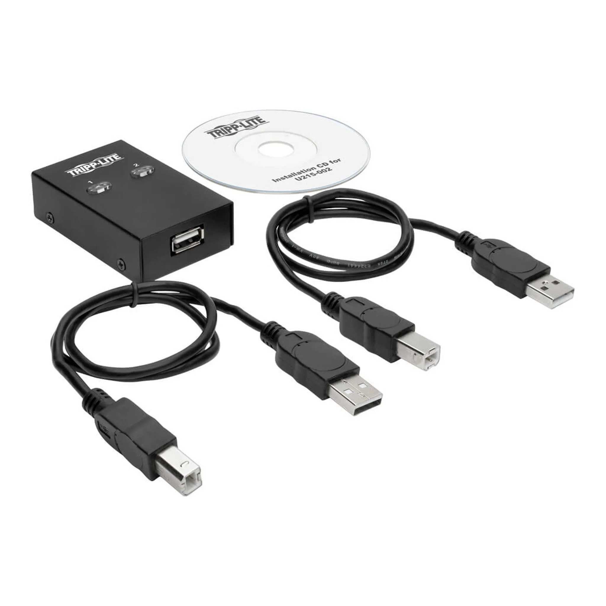 Tripp Lite U215-002 2-Port USB 2.0 Printer/Peripheral Sharing Switch
