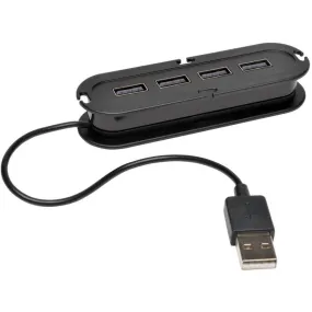 Tripp Lite U222-004-R 4-Port USB 2.0 Ultra Compact Mini Hub w/ 4ft Extension Cable