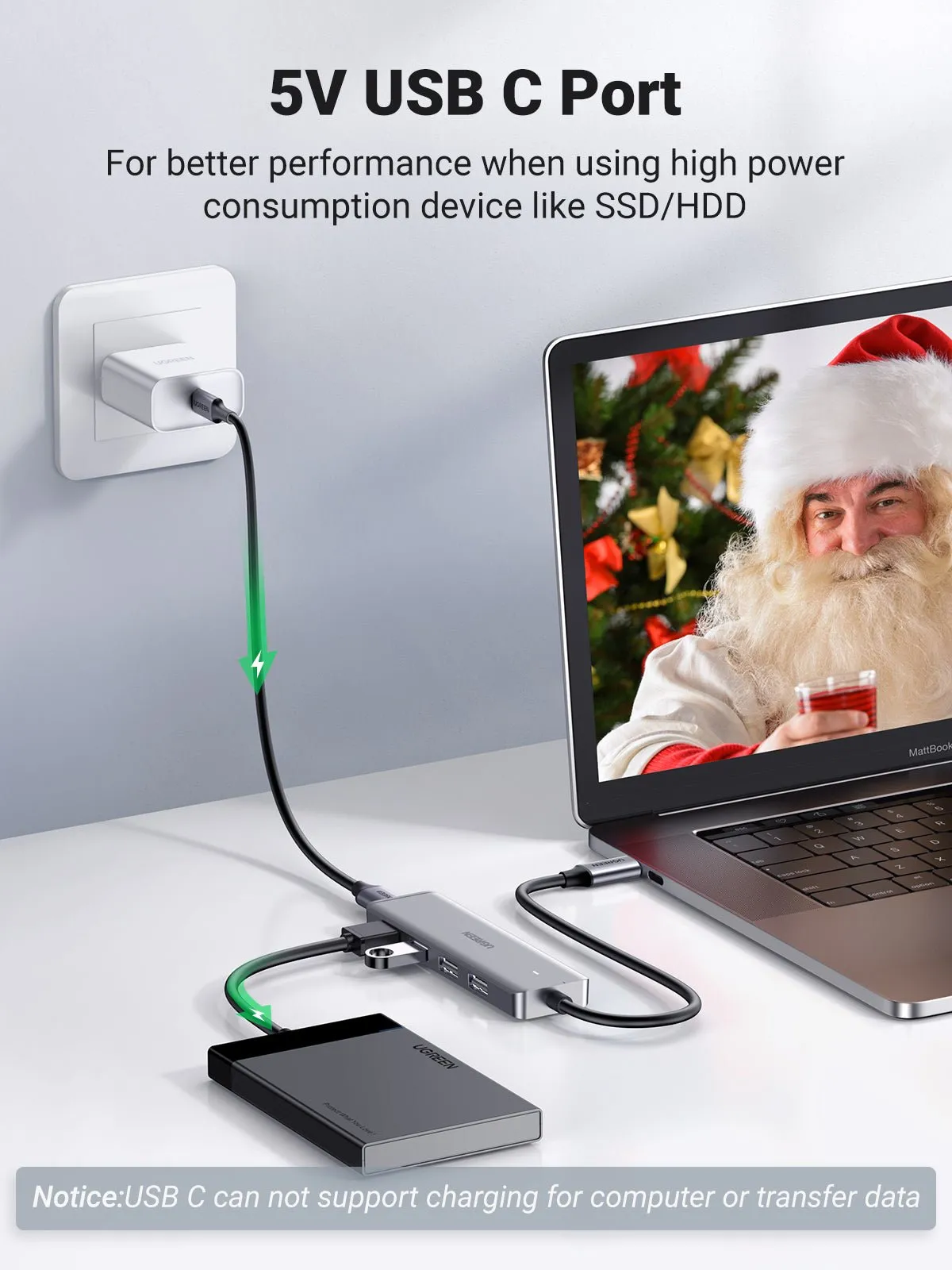 UGREEN 4 Ports USB C Hub