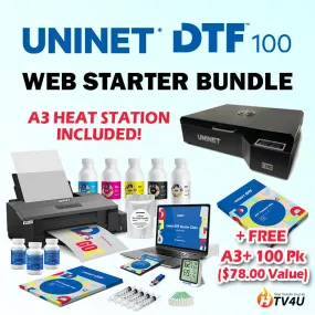 Uninet DTF 100 Direct to Film Printer (Web Starter Bundle)