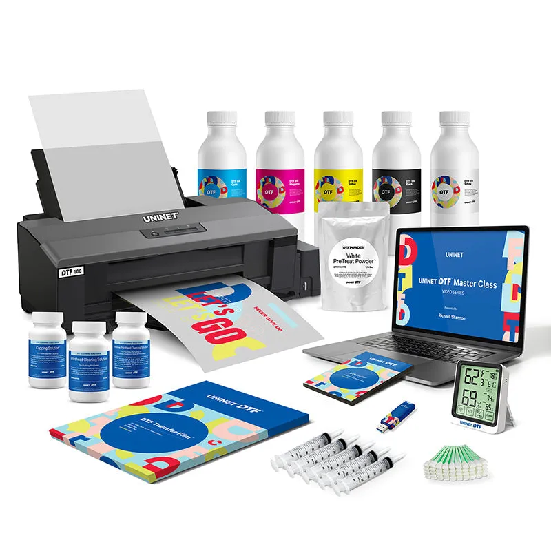 Uninet DTF 100 Direct to Film Printer (Web Starter Bundle)