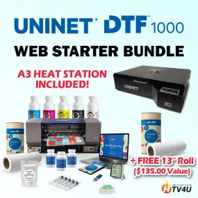 Uninet DTF 1000 Direct to Film Printer (Web Starter Bundle)