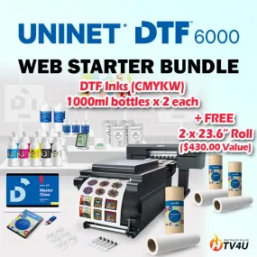 Uninet DTF 6000 Direct to Film Printer (Web Starter Bundle)