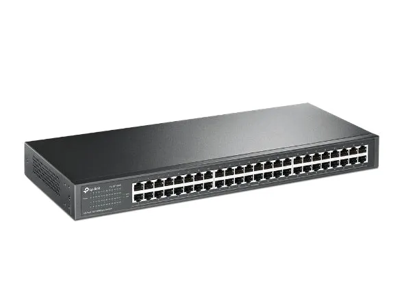 Unmanaged Ethernet Switch, 48 Port, 10/100Mbps Rackmount