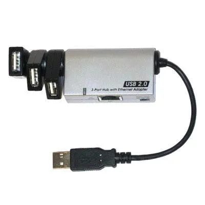 Usb 2.0 3 Port Hub Ethernet