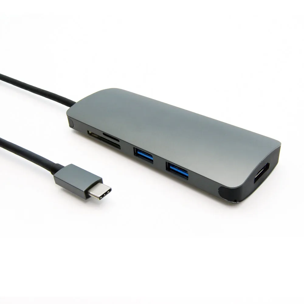 USB 3.1 Type-C to USB3.0x2 Micro SD SD/MMC HDMI Type C charging