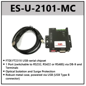 USB TO RS232/RS422/RS485 ADAPTERS W/OPTICAL ISOLATION (FULL SPEED)