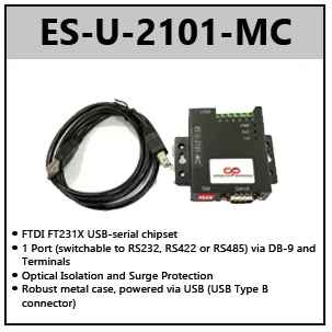 USB TO RS232/RS422/RS485 ADAPTERS W/OPTICAL ISOLATION (FULL SPEED)
