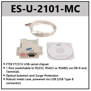 USB TO RS422/RS485 ADAPTERS W/OPTICAL ISOLATION (FULL SPEED)