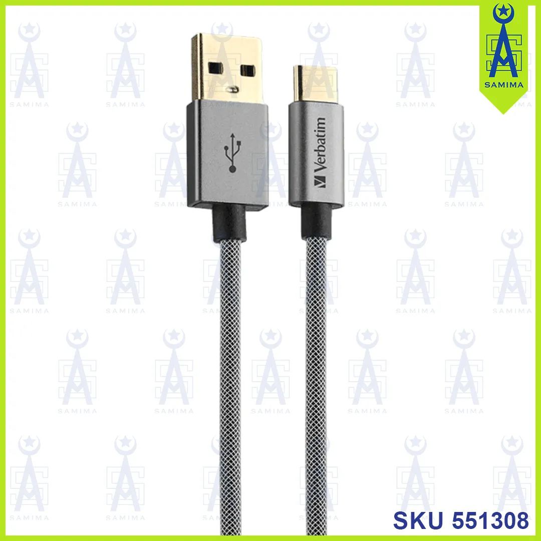 VERBATIM USB-A TO C CHARGER CABLE 200CM 65651