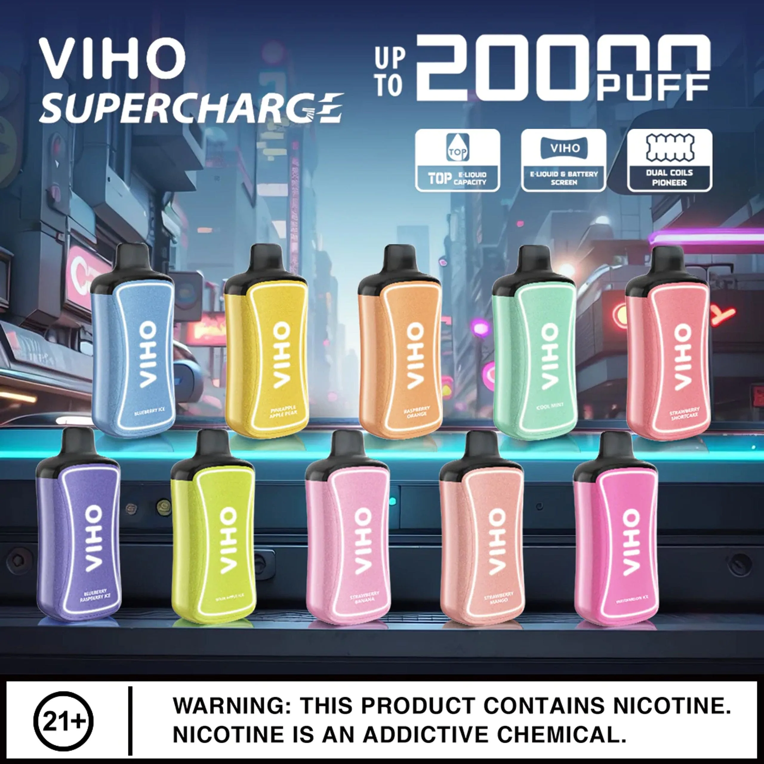Viho Supercharge 20000 Disposable 21mL (5/pack)