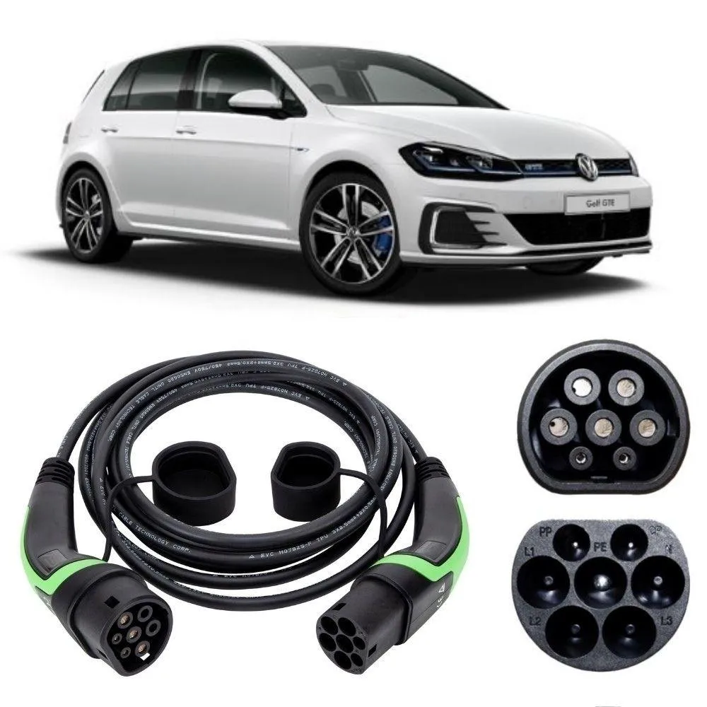 Volkswagen Golf GTE PHEV EV Charging Cables