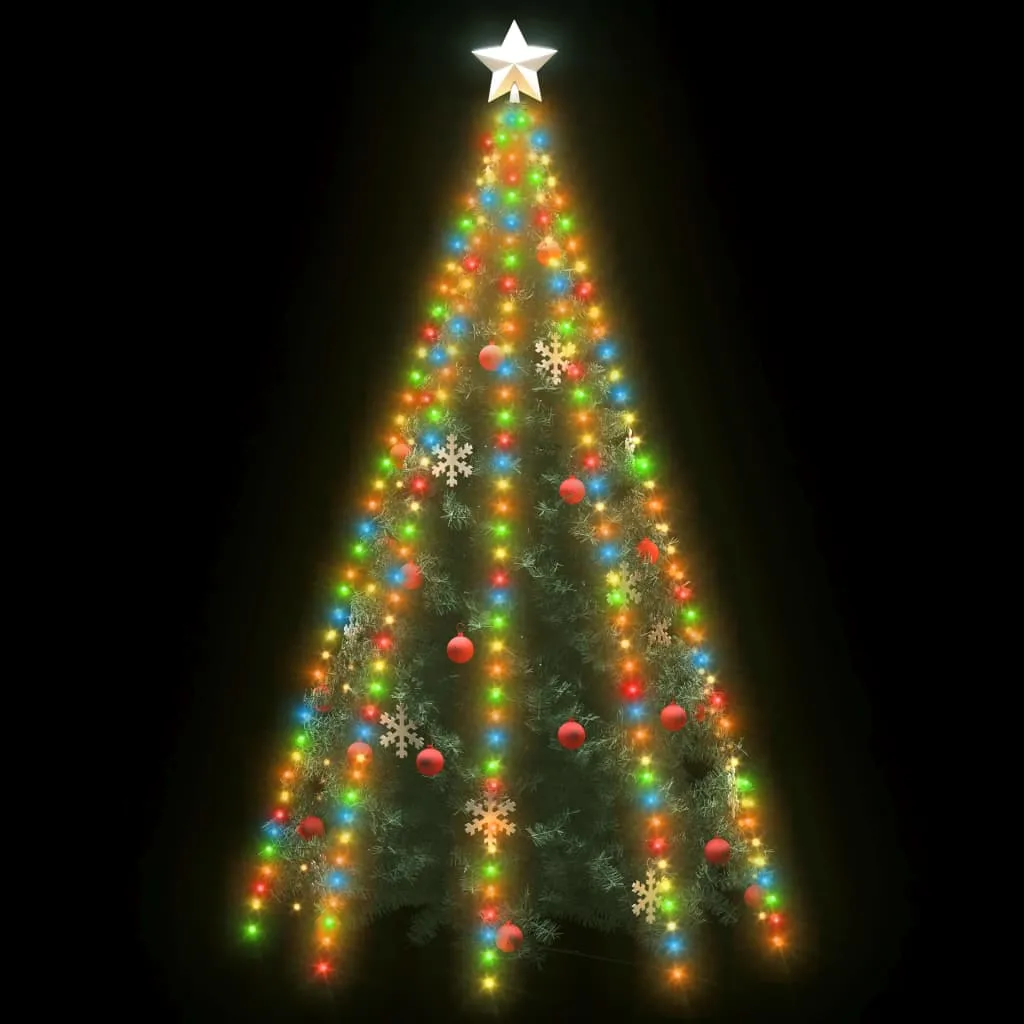 Weihnachtsbaum-Lichternetz mit 400 LEDs Bunt 400 cm
