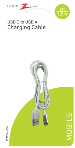 Zenith PM1006UCW USB Cable, White Sheath :CD: QUANTITY: 1